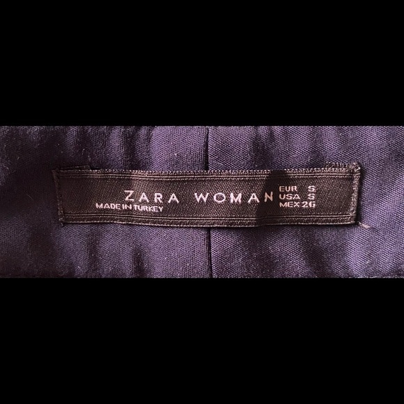 ZARA WOMAN-NAVY BLUE PANTS-SIZE SMALL - Picture 4 of 5
